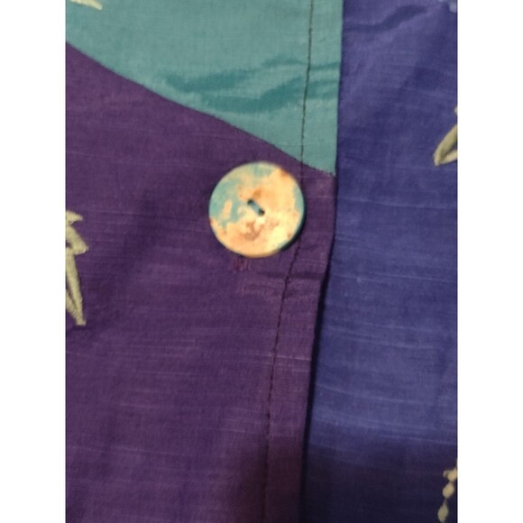 Draper's and Damon's Women's beaded sequin jacket Medium Blue Cotton Lightweight - Picture 4 of 16